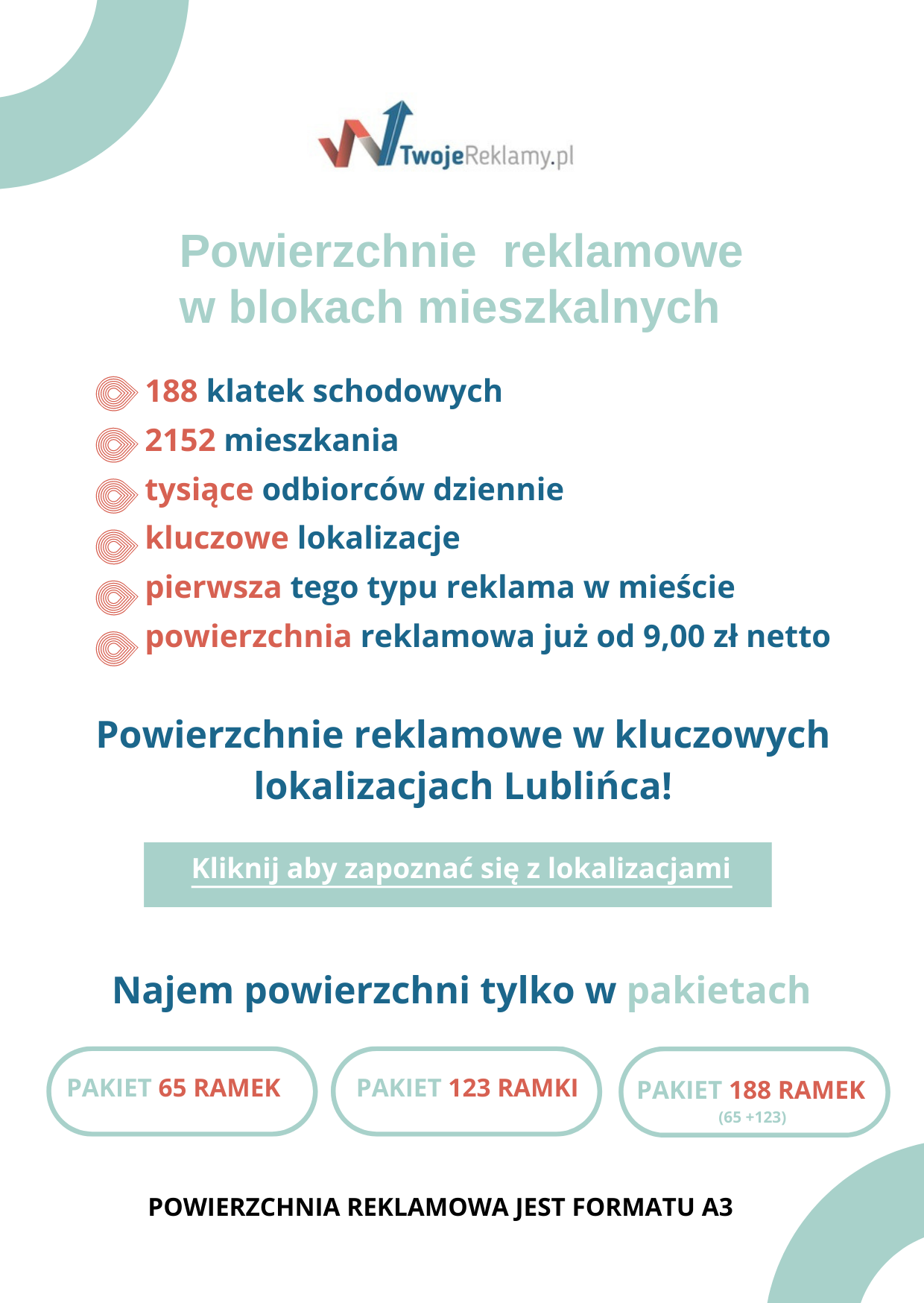 Ramki reklamowe Lubliniec agencja reklamowa TwojeReklamy.pl